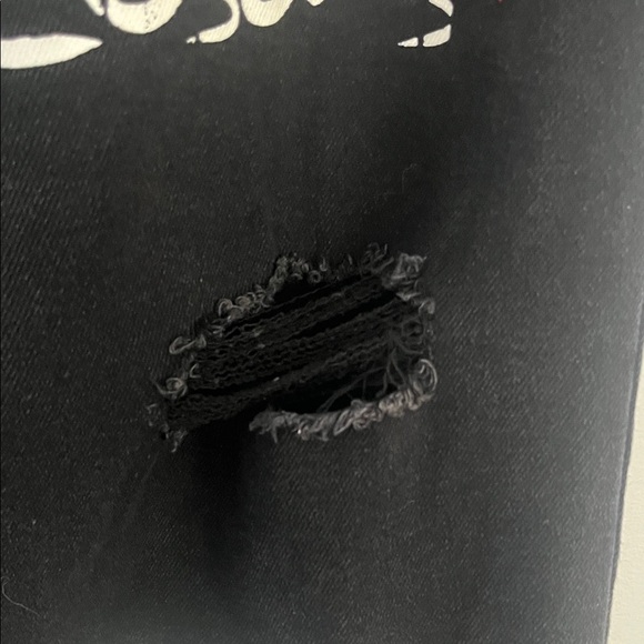 IT Chapter Two Black Wide Leg Jeans with Graphic Design Size 5 - Picture 6 of 10